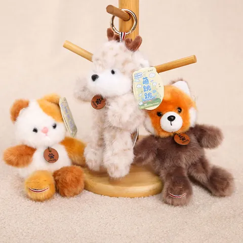 Carino Animale Peluche Ciondolo Portachiavi Giocattolo di Peluche Orso Elefante Scimmia Bambola Ciondolo Borsa Regalo