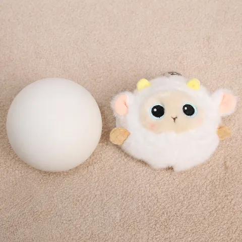 Lindo Gato Juguete de Peluche Colgante de Bola de Descompresión Suave Muñeca de Animal de Peluche Adorno Colgante de Bolso Regalo para Niños