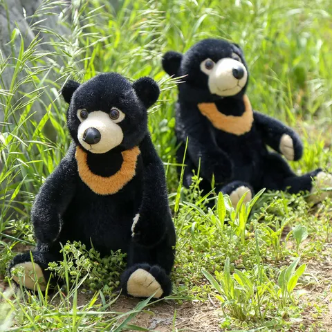 Simulazione Orso Nero Peluche Carino Animale Selvatico Bambola Regalo di Compleanno