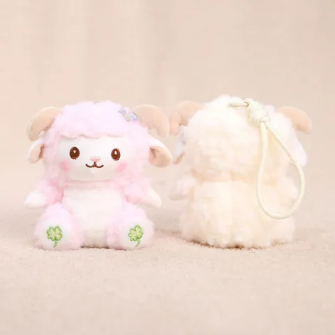 Carino Pendente Pecorella in Peluche Bambola di Peluche Animale Portachiavi Morbido Ciondolo Borsa Giocattolo Regalo Per Donne