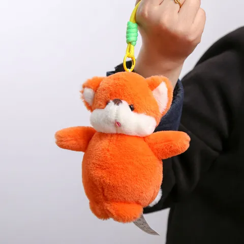 Cute Animal Plush Toy Keychain Cartoon Panda Bear Rabbit Stuffed Doll Bag Pendant For Children Gift