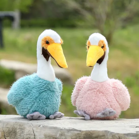 Cute Pelican Plush Toy Simulation Bird Doll Home Decoration Soothing Companion Stuffed Animal Toy Gift