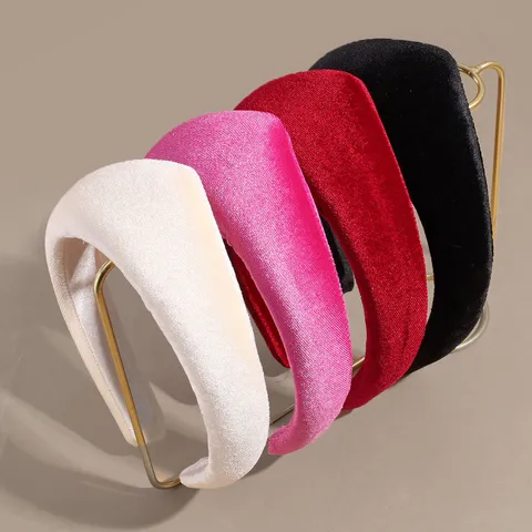 Retro Palace Style Crown Headband Elegant Leather Hair Hoops Rhinestone Artificial Pearl Hair Accessories For Women Daily Party