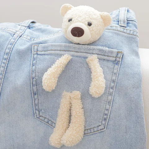 Carino Peluche Orsacchiotto Coniglio Mucca Bambola Accessori DIY Animali Stuffed Giocattoli Vestiti per Bambini Decorazione Ciondoli