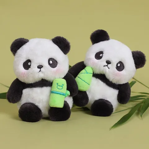 Creativo Simpatico Panda Peluche Giocattolo Ciondolo Cartoon Animale Bambola Borsa Sospeso Ornament Morbido Imbottito Regalo