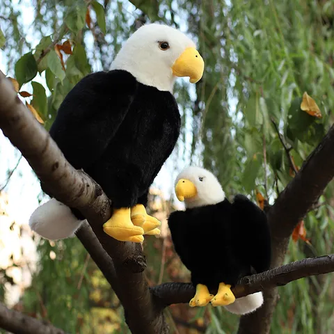 Simulation Bird Plush Toy Bald Eagle Pelican Vulture Stork Owl Stuffed Animal Soft Doll Home Decor Toy