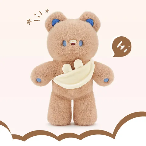 Cute Standing Bear Plush Toy Cartoon Animal Stuffed Doll Soft Pillow Huggable Companion For Children Holiday Gift