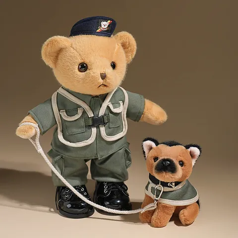 Hugs Baby Leuke Politie Serie Teddybeer Pluche Dier Pluche Speelgoed Leuke Beer Pop Reddingshond Kinderen Speelgoed Cadeau