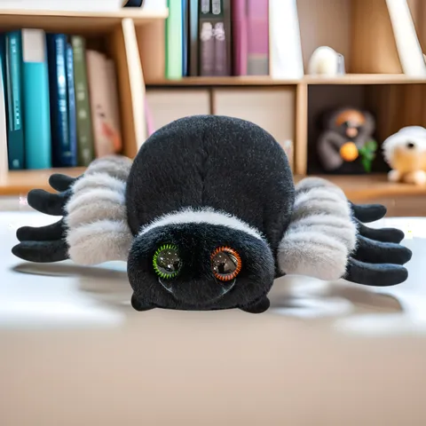 Niedliche Große Augen Spinne Plüschtier Stofftier Puppe Lustige Cartoon Spinnenfigur Weiches Kissen Für Heimdeko Geschenk