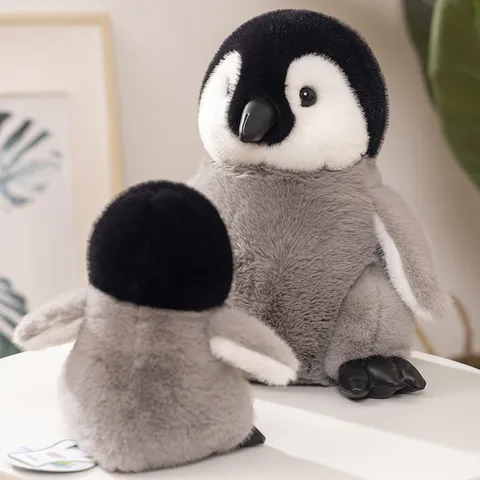 Cute Penguin Stuffed Animal Plush Toy Soft Cartoon Animal Doll Kids Comfort Companion Toy Fluffy Pillow Birthday Gift
