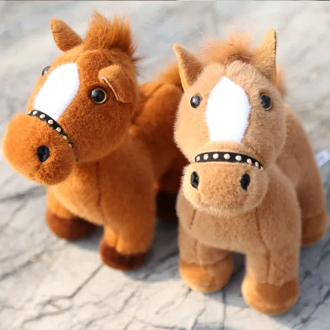 Peluche di Cavallo di Simulazione Carino Bambola di Peluche Regalo di Compleanno per Bambini Decorazione della Casa