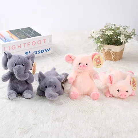 Simpatico Animale in Peluche Ciondolo Peluche Morbido Bambola Cartoon Borsa Appendere Ornamento Simpatico Bambini Regalo di Compleanno Collezione