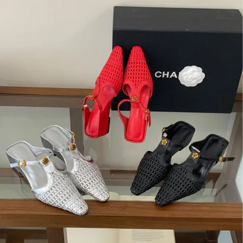 Zapatos Mules de Cuña con Punta Puntiaguda Tejida para Mujer Estilo Francés Cuña Baja Slip On Zapatos Casuales Elegantes