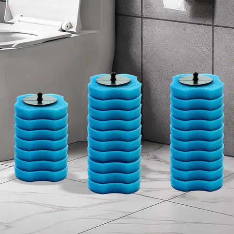 Disposable Toilet Brush Heads Replacement Refills Sponge Cleaning Pads Multi Shape Bathroom Toilet Cleaning Accessories