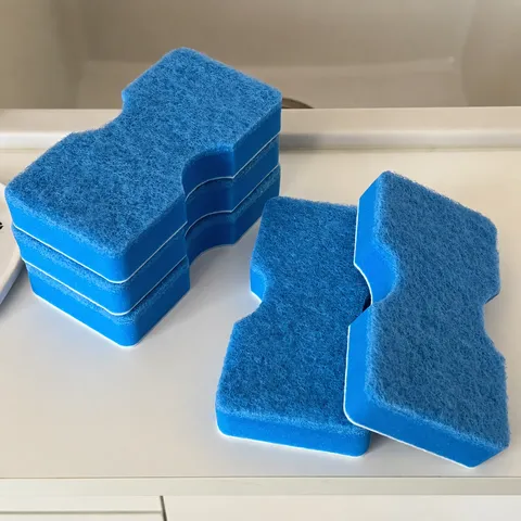 H-Shaped Kitchen Cleaning Sponge High-Density Scouring Pad Multi-Layer Dishwashing Sponge Household Dish Washing Rag