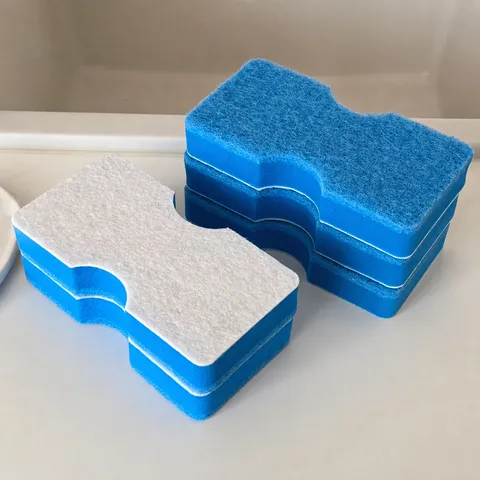 H-Shaped Kitchen Cleaning Sponge High-Density Scouring Pad Multi-Layer Dishwashing Sponge Household Dish Washing Rag