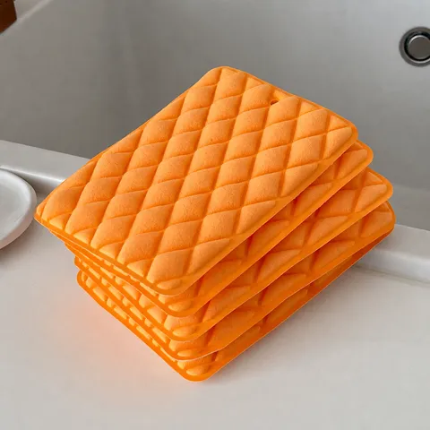 Thickened Diamond Scouring Pad Sponge Kitchen Cleaning Cloth Pot And Bowl Washing Sponge Household Cleaning Tool