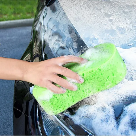 Éponge De Lavage De Voiture Grande Carrée Nid D'Abeille Bloc De Nettoyage Auto Outil De Nettoyage Pour Entretien De Véhicule