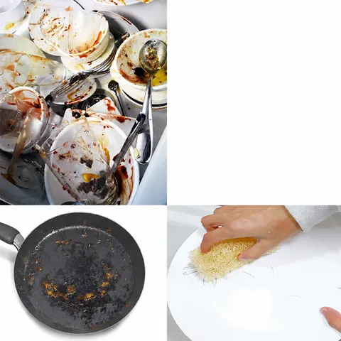 Esponja Fregaplatos de Lufa Natural Fibra Vegetal Cepillo de Limpieza de Cocina Estropajo de Baño Exfoliante