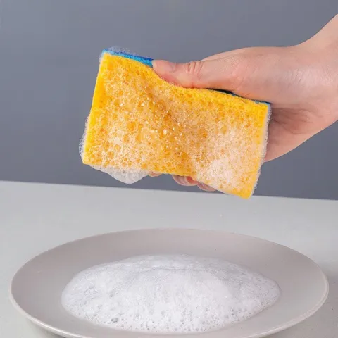 Thicken Wood Pulp Sponge Kitchen Dishwashing Sponge Super Absorbent Cleaning Scouring Pad Household Practical Cleaning Tool