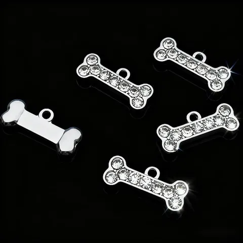 Zinklegierung Strass Knochen Anhänger DIY Halskette Charm Mode Schmuck Handgefertigte Accessoires Für Damen