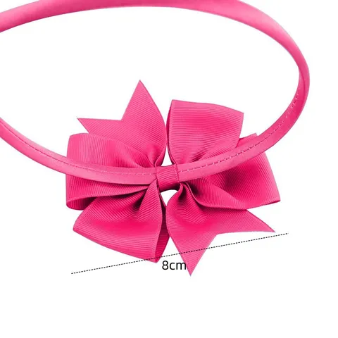 Children Grosgrain Ribbon Swallowtail Bow Headband Fresh Versatile Girls Hair Hoop Sweet Solid Color Ribbon Hair Accessories