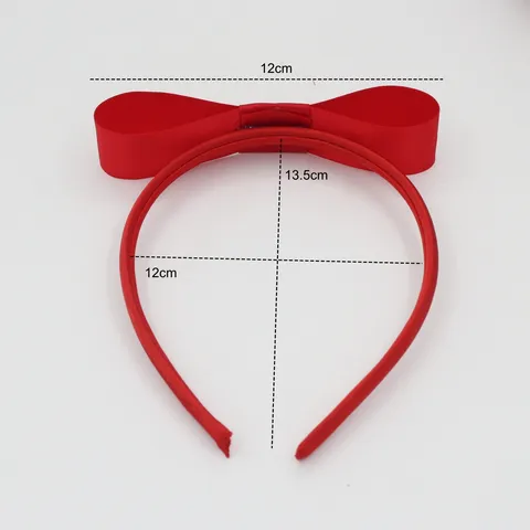 Sweet Satin Ribbon Large Bow Headband Solid Color Hair Hoop Elegant Hair Accessories For Children Girls Daily Party Gift