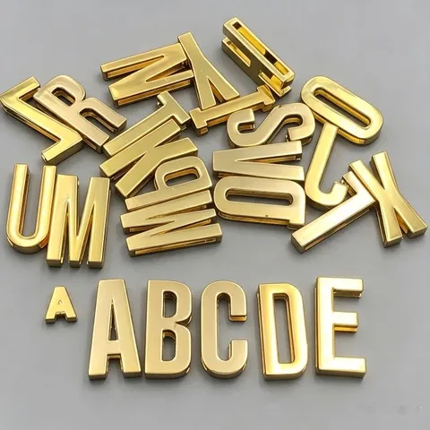 Breloques Coulissantes en Lettres Strass en Alliage Ton Or pour Accessoires de Fabrication de Bijoux de Bracelet de Ceinture de Collier d'Animal Familier DIY