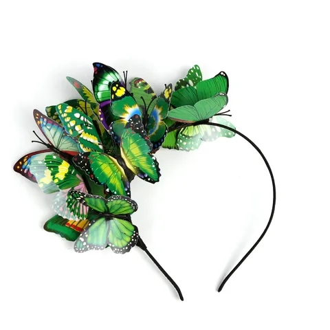 3D Butterfly Headband Fresh Sweet Floral Hairband For Women Wedding Travel Photography Hair Accessories Bridal Headpiece