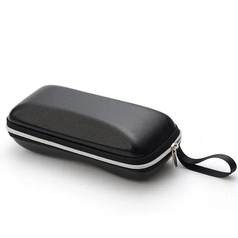 Large Sunglasses Case Portable Zipper Hard Glasses Case Protector PU Leather Sports Eyewear Box Storage Organizer For Men Women