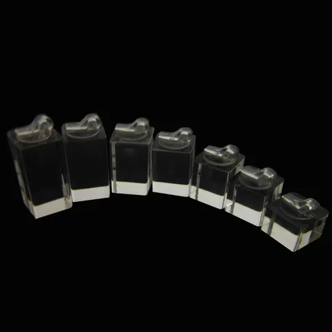Acrylic Ring Display Stand Transparent Black Ring Holder Jewelry Display Organizer for Retail Store Showcase Counter