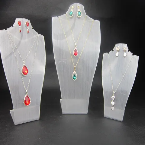 Διαφανής Ακρυλική Βάση Εμφάνισης Κοσμημάτων Μανεκέν Κολιέ Σκουλαρίκι Θήκη Βιτρίνας Οργανωτής για Κατάστημα Σπίτι