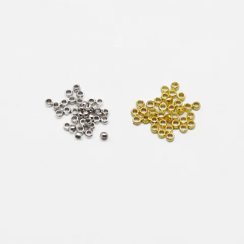 Cuentas Sueltas de Latón Cuentas Espaciadoras de Metal de Agujero Grande Cuentas Artesanales Galvanizadas para Accesorios de Fabricación de Joyas DIY