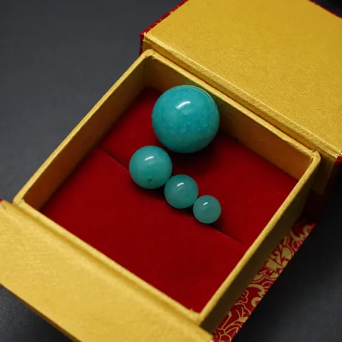Cuentas Redondas de Amazonita Natural Cuentas Sueltas de Piedra Preciosa Verde Para Fabricación de Joyas DIY