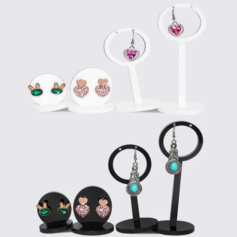 Acrylic Earring Display Stand Ins Style Jewelry Storage Rack Holder For Studs Photography Display Props Organizer