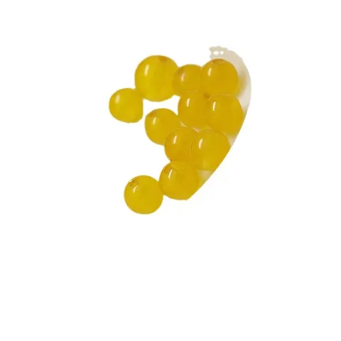 Cuentas Sueltas de Calcedonia Natural Cuentas Redondas Amarillas Transparentes Para Hacer Joyas DIY Accesorios de Cuentas
