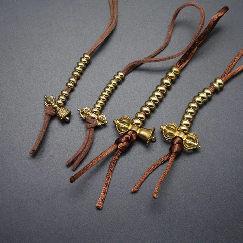 Contador de Cuentas de Oración Budistas de Latón Estilo Tibetano Accesorios de Joyería DIY