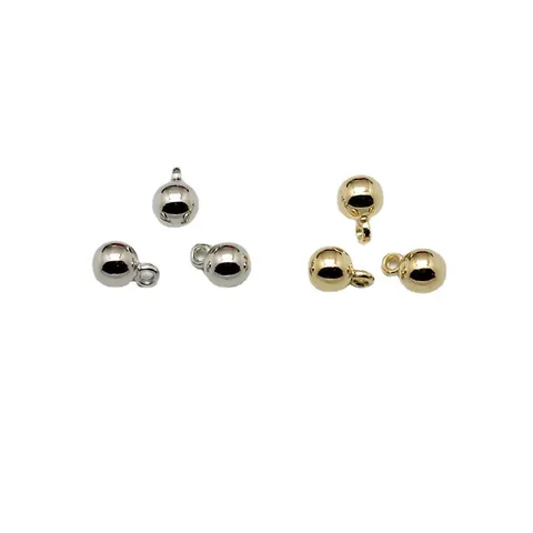 Cuentas Sueltas de Plástico ABS Galvanizado K Plata K Oro Cuentas Espaciadoras Redondas Para Manualidades Joyería DIY