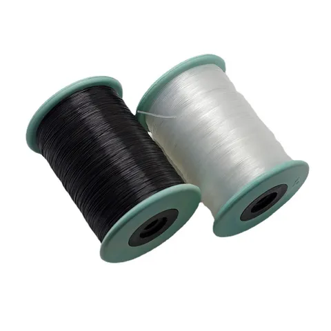 Cordón de Cuentas de Nailon Transparente Negro Hilo de Línea de Pesca No Elástico Para Fabricación de Joyas Artesanía DIY Pulsera Collar