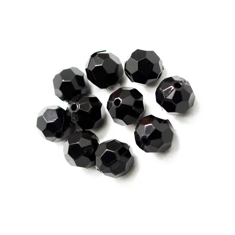 Abalorios Poligonales de Plástico Acrílico Forma de Fútbol Accesorios de Joyería DIY Cuentas Sueltas