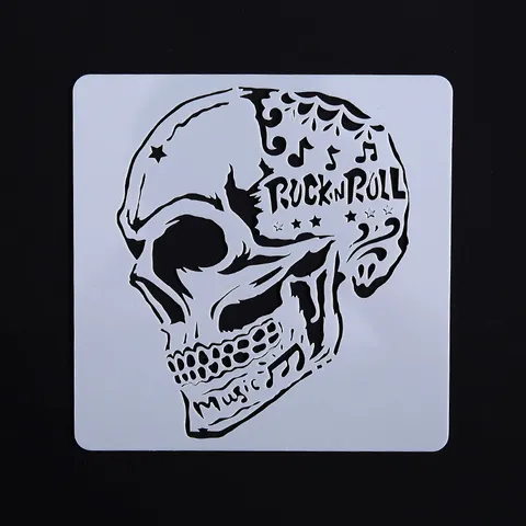 DIY Tekenstencils Rock-Serie Uitgesneden Sjablonen Kunsthandwerk Gereedschap Voor Scrapbooking Journaling