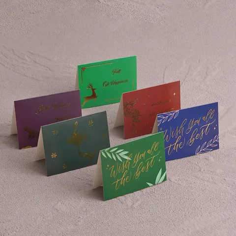 Carte de Vœux Dorée Style Japonais Coréen Texture Marbre Saint-Valentin Bénédiction Cadeau Anniversaire Carte Personnalisée