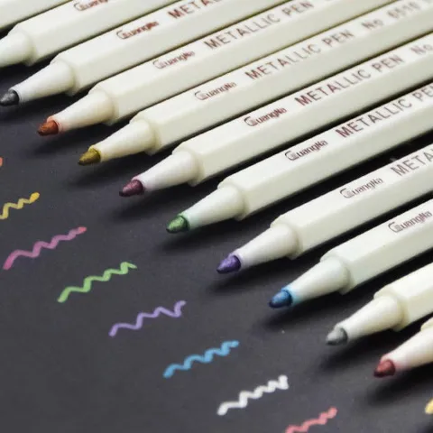 Rotuladores Metálicos Tinta A Base De Agua Para Álbumes De Fotos DIY Scrapbooking Tarjetas Escritura Dibujo Arte