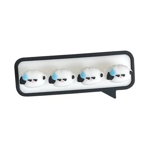 Mignon Enrouleur De Câble En Silicone De Dessin Animé Organisateur De Cordon De Bureau Support De Clip De Ligne De Chargeur USB Design D'Animal Gestion Des Câbles