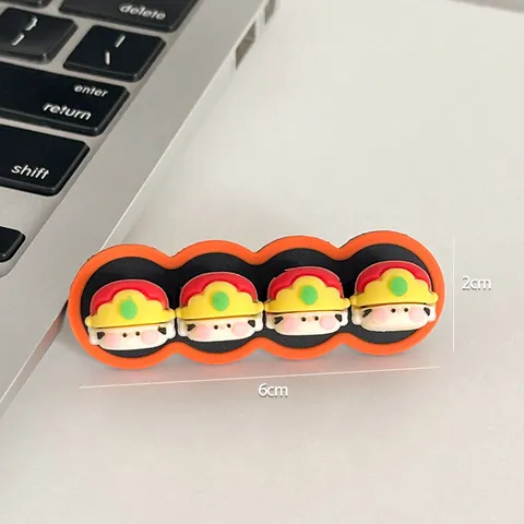 Mignon Enrouleur De Câble En Silicone De Dessin Animé Organisateur De Cordon De Bureau Support De Clip De Ligne De Chargeur USB Design D'Animal Gestion Des Câbles