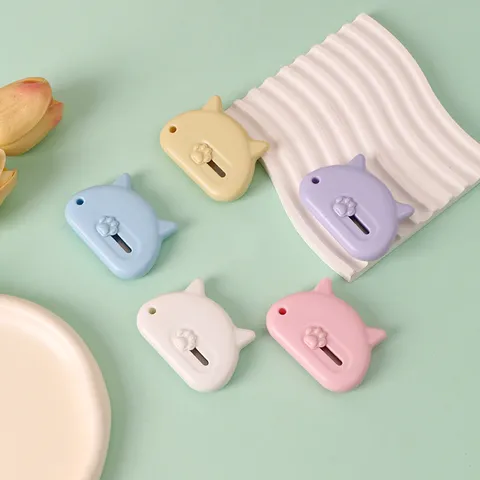Tragbares Mini Katzenpfote Universalmesser Süßer Cartoon Kartoffelschneider Schüler Schreibwaren Papierschneider