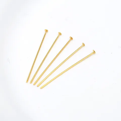 Hallazgos de Joyería de Cobre Alfileres de Bola Ojo T Chapados en Oro de 18K Oro Blanco Accesorios de Fabricación de Joyas