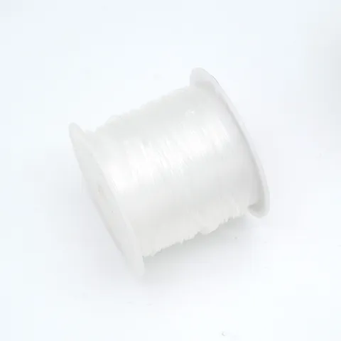 Cordoncino perline in cristallo trasparente filo chiaro per creazione gioielli fai da te collana bracciale artigianato