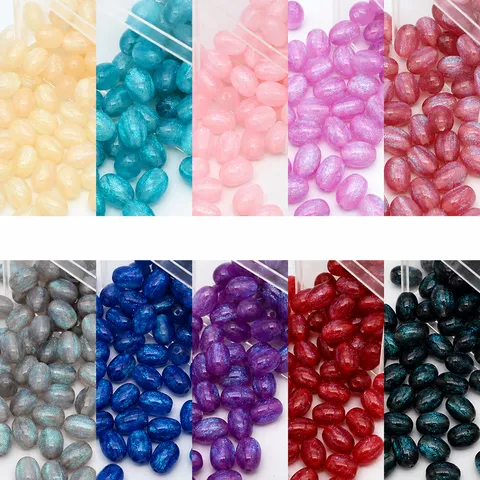 Perles Vrac de Jujube Étoilées en Résine Brillante pour Bracelet Fabrication d'Accessoires de Bijoux DIY