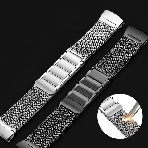 Roestvrij Staal Magnetische Mesh Horlogeband Strap Voor Huawei Watch 5 Quick Release Metalen Vervanging Polsband Accessoires